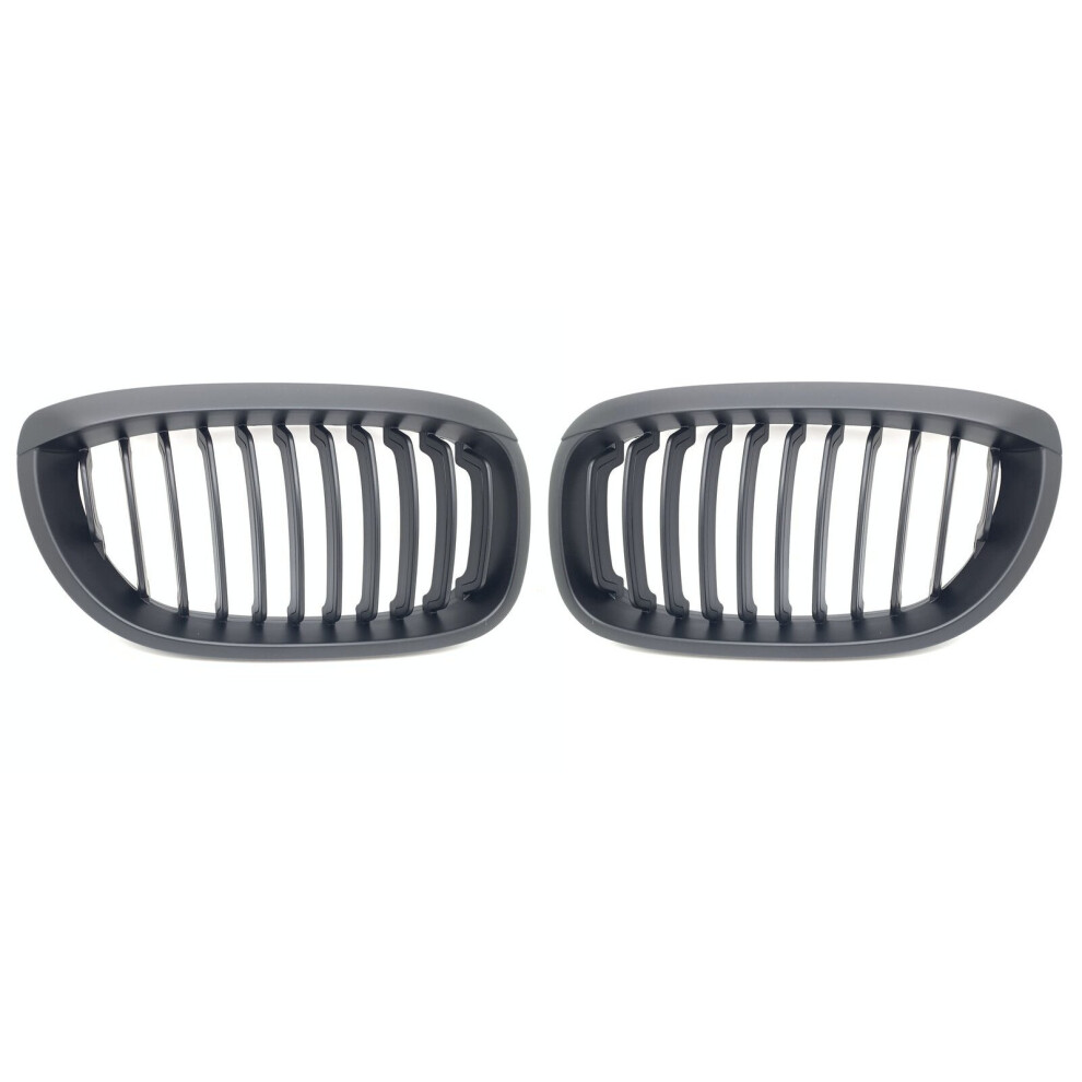 For Bmw E46 2Dr Coupe Cabrio Facelift 2003-07 Matt Grille Grille Black 4052355017932