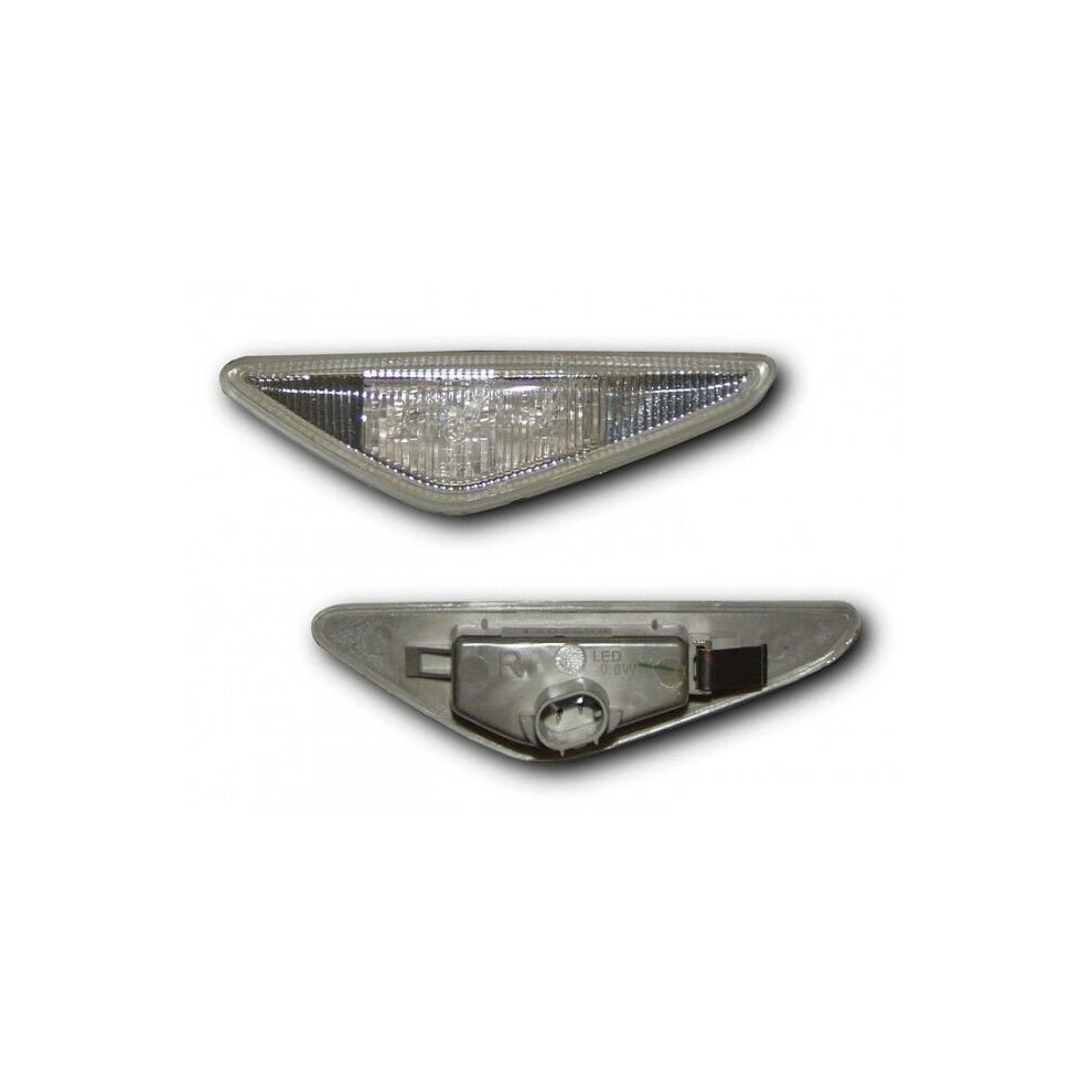 For Bmw 3-Series E46 Coupe 03-06 Cabrio 03-06 Clear Led Side Repeaters 5055331411556
