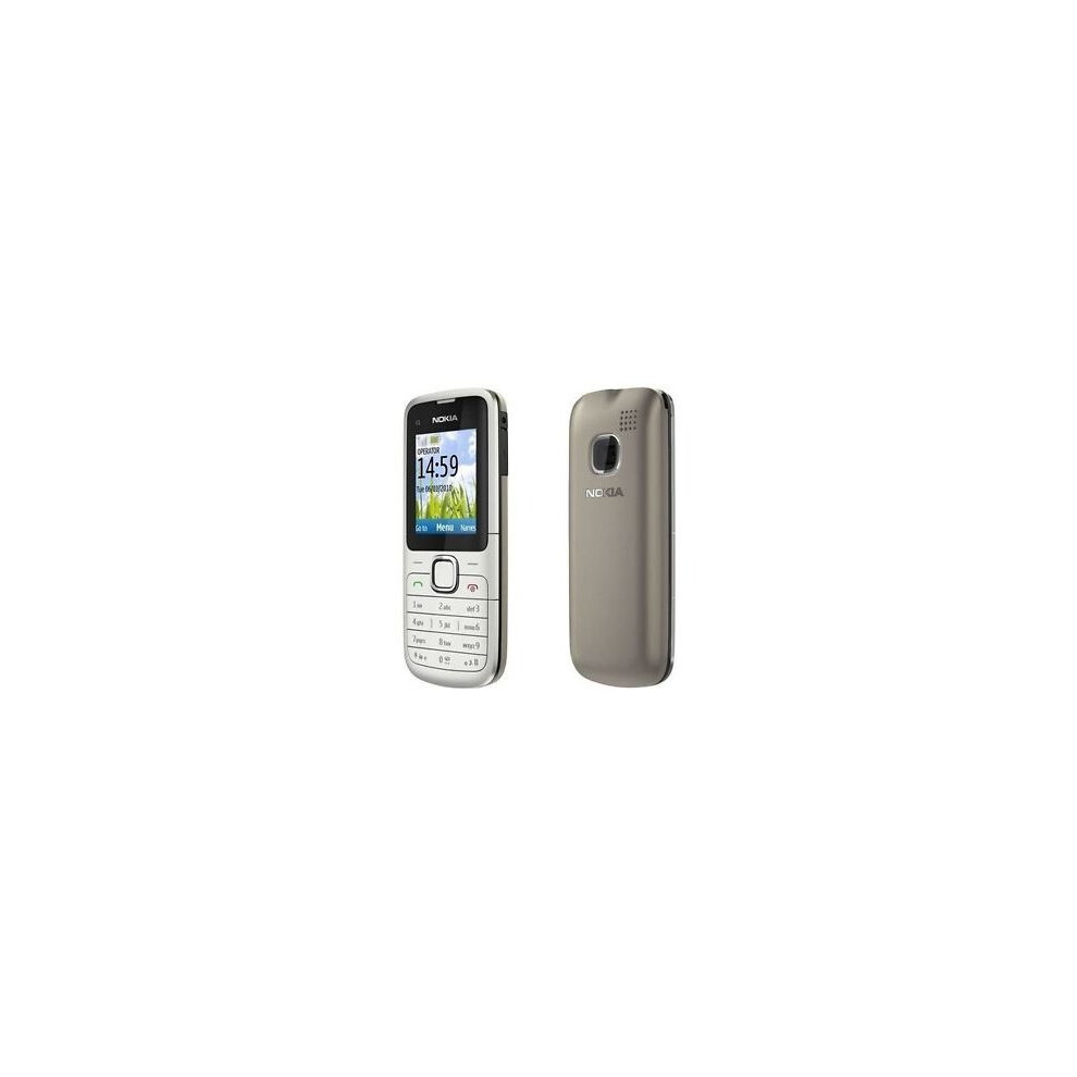 Refurbished (Warm Grey) Nokia C1-01 Single Sim | 64MB | 16MB RAM 