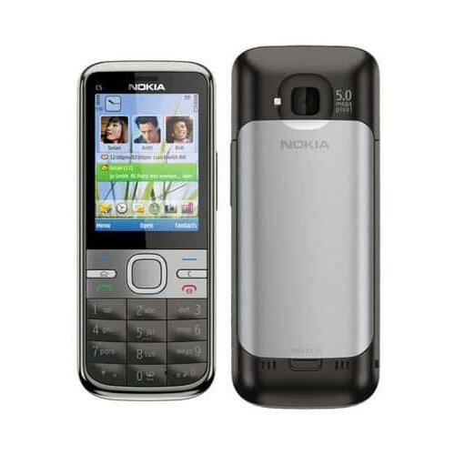 Refurbished Nokia (Warm Grey) Nokia C5 5MP Single Sim | 512MB | 256MB RAM