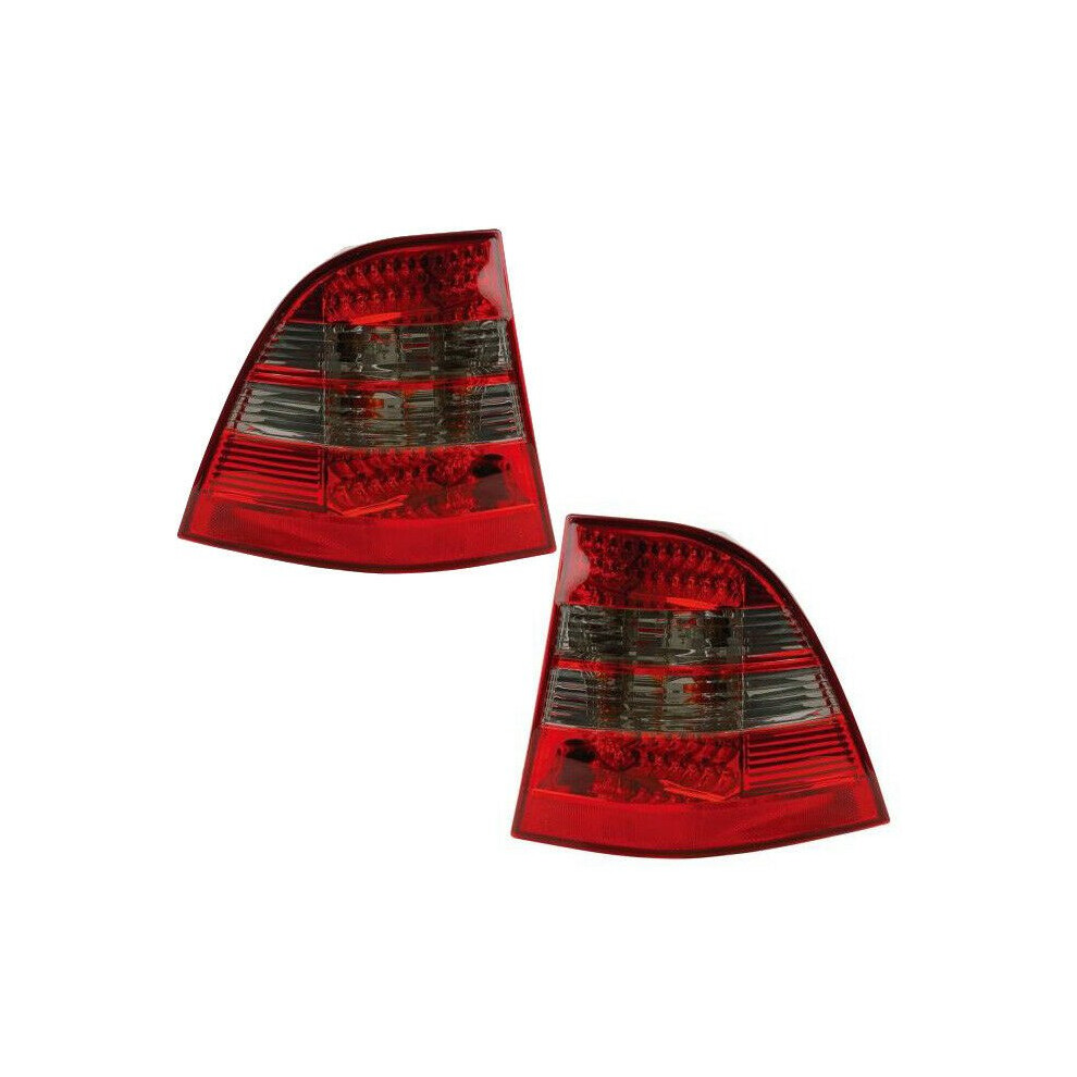 Back Rear Tail Lights For Mercedes W163 98-05 In - Crystal Led Red/Black 4250929704671
