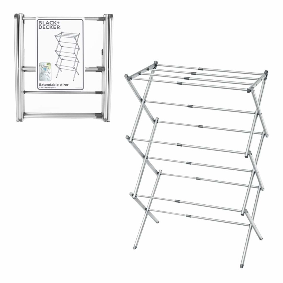 Black+Decker Extendable Compact Clothes Airer