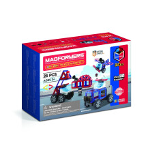 Magformers Amazing Police And Rescue Set 26PC Magnetic Construction Toy Ages 3 Years+