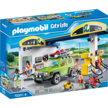 Playmobil 70201 City Life Fuel Station 168PC Playset