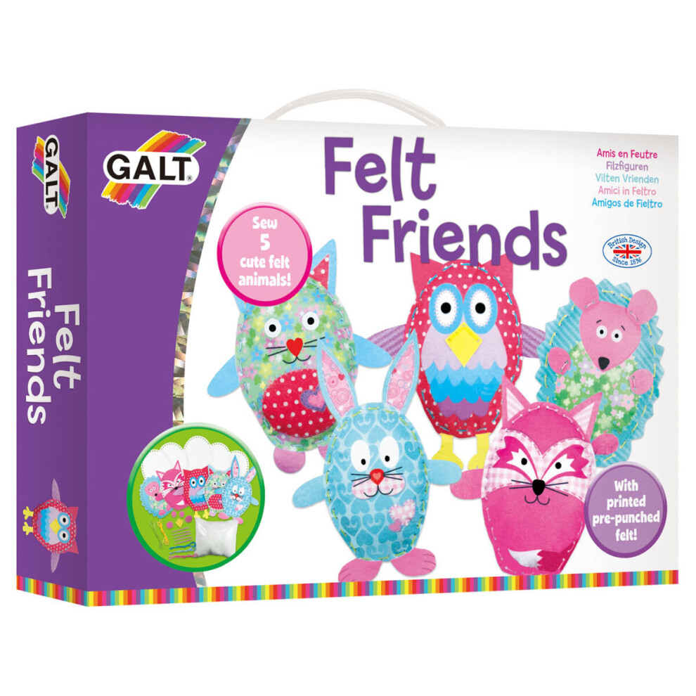 Felt Friends Animal Craft Set - Galt Sewing Toys -  galt felt friends sewing toys