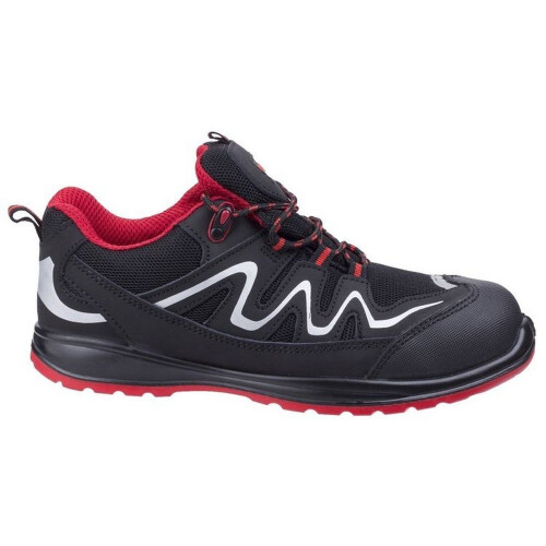 (8 UK, Black) Centek Mens Leather FS312 Safety Work Trainers 2