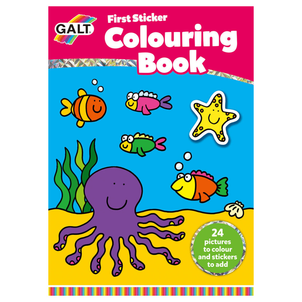 First Sticker Colouring Book