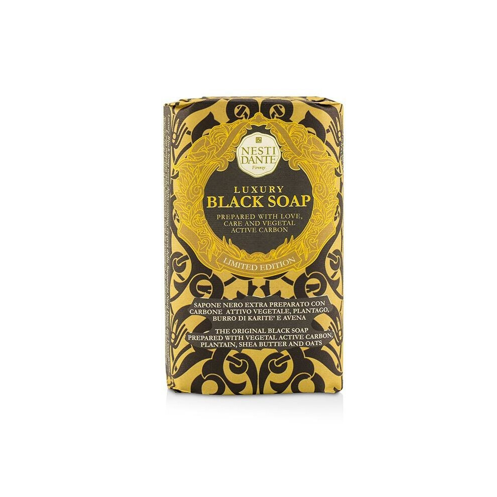 Luxury Black Soap With Vegetal Active Carbon (limited Edition) - 250g/8.8oz