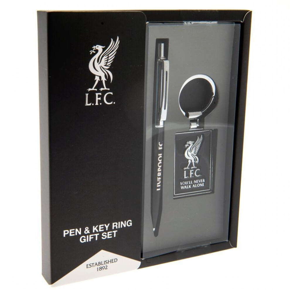 Liverpool Fc Pen And Keyring Gift Set Black