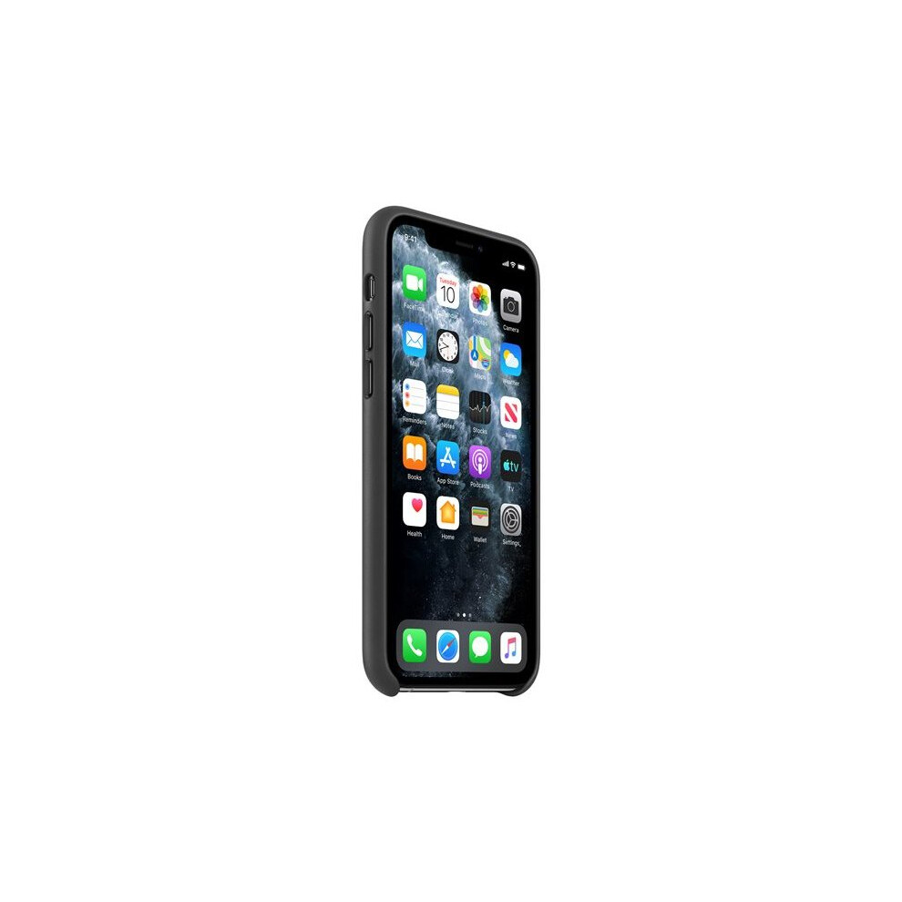 apple-leather-back-cover-for-iphone-11-pro---black