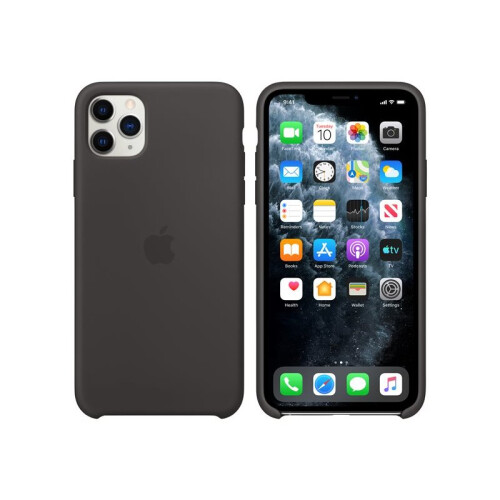 Apple Apple Silicone Case Cover for Apple iPhone 11 Pro Max - Black - MX002ZM/A