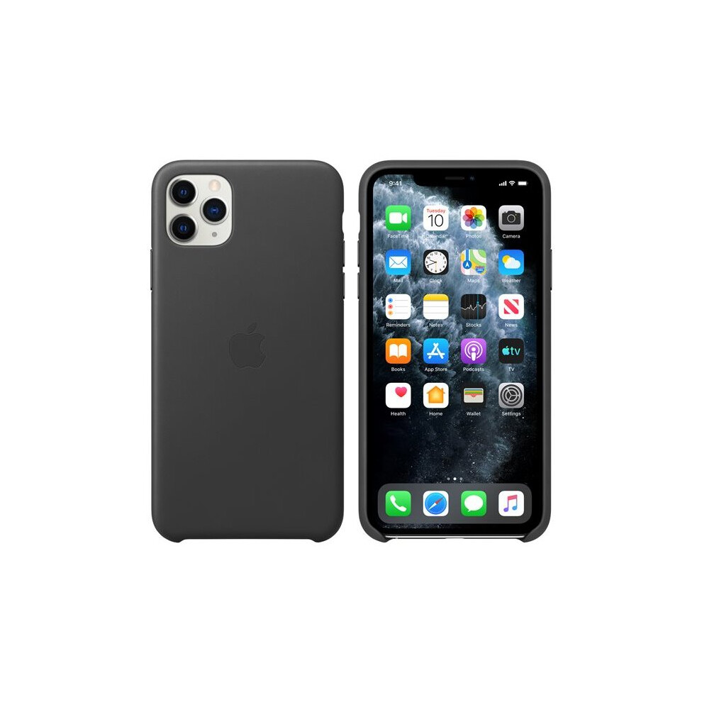 Apple MX0E2ZM/A iPhone 11 Pro Max Leather Case - Black
