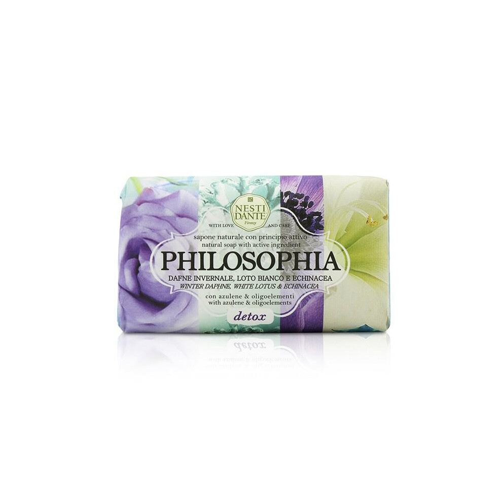 Nesti Dante Philosophia Natural Soap - Detox - Winter Daphne White Lotus & Echinacea With Azulene & Oligoelements - 250G/8.8