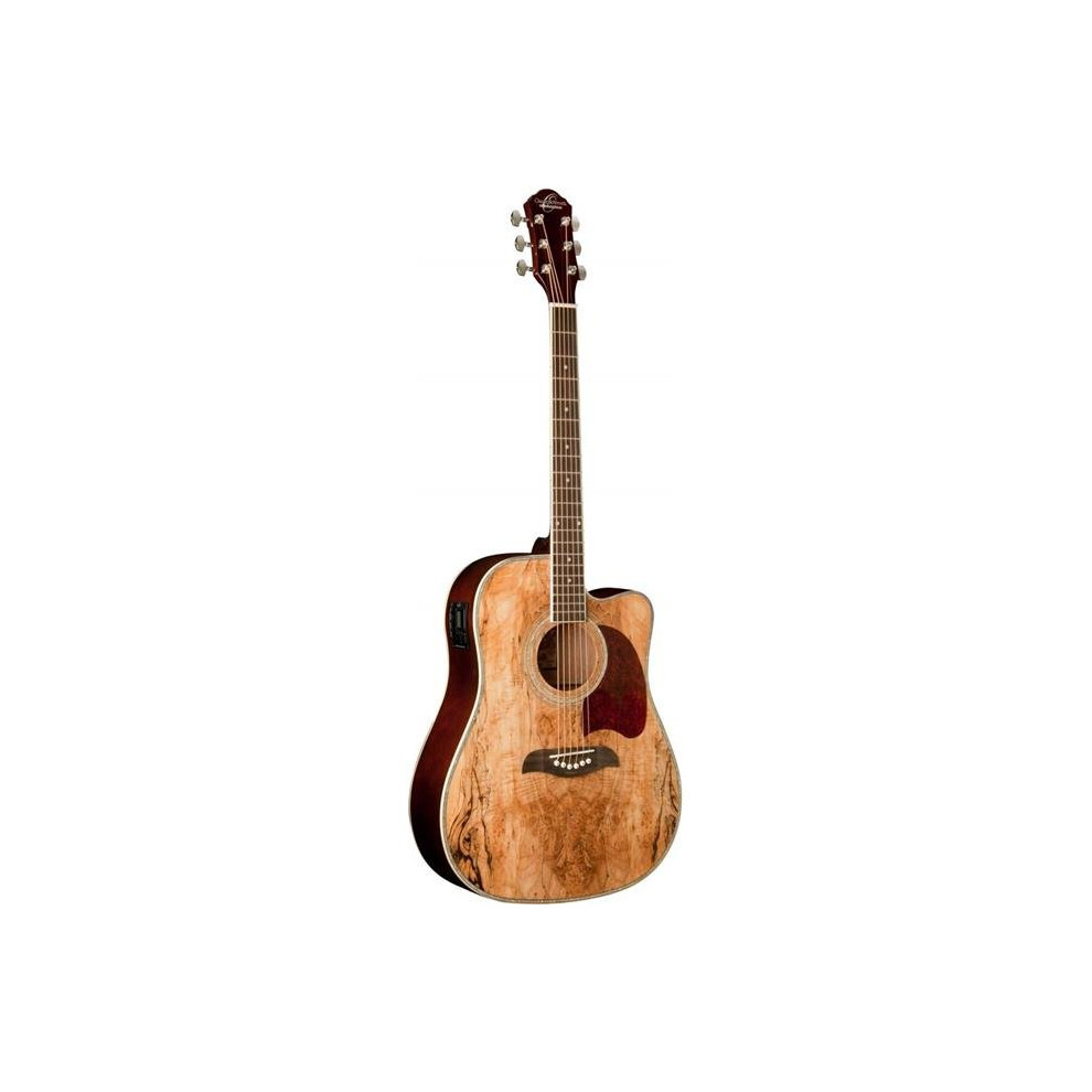 Oscar Schmidt OG2CESM-A-U Acoustic & Electric Dreadnought Guitar Spalted Maple Top