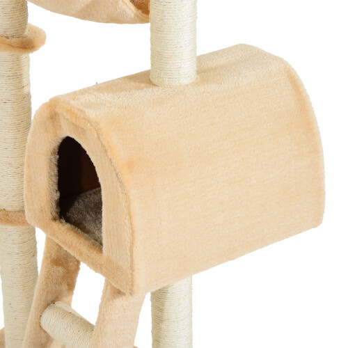 PawHut PawHut Cat Tree Kitten Scratching Activity Playing Climb Center 2
