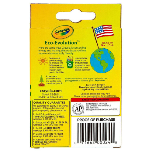 Crayola Crayola Wax Crayons (Pack of 24) 1