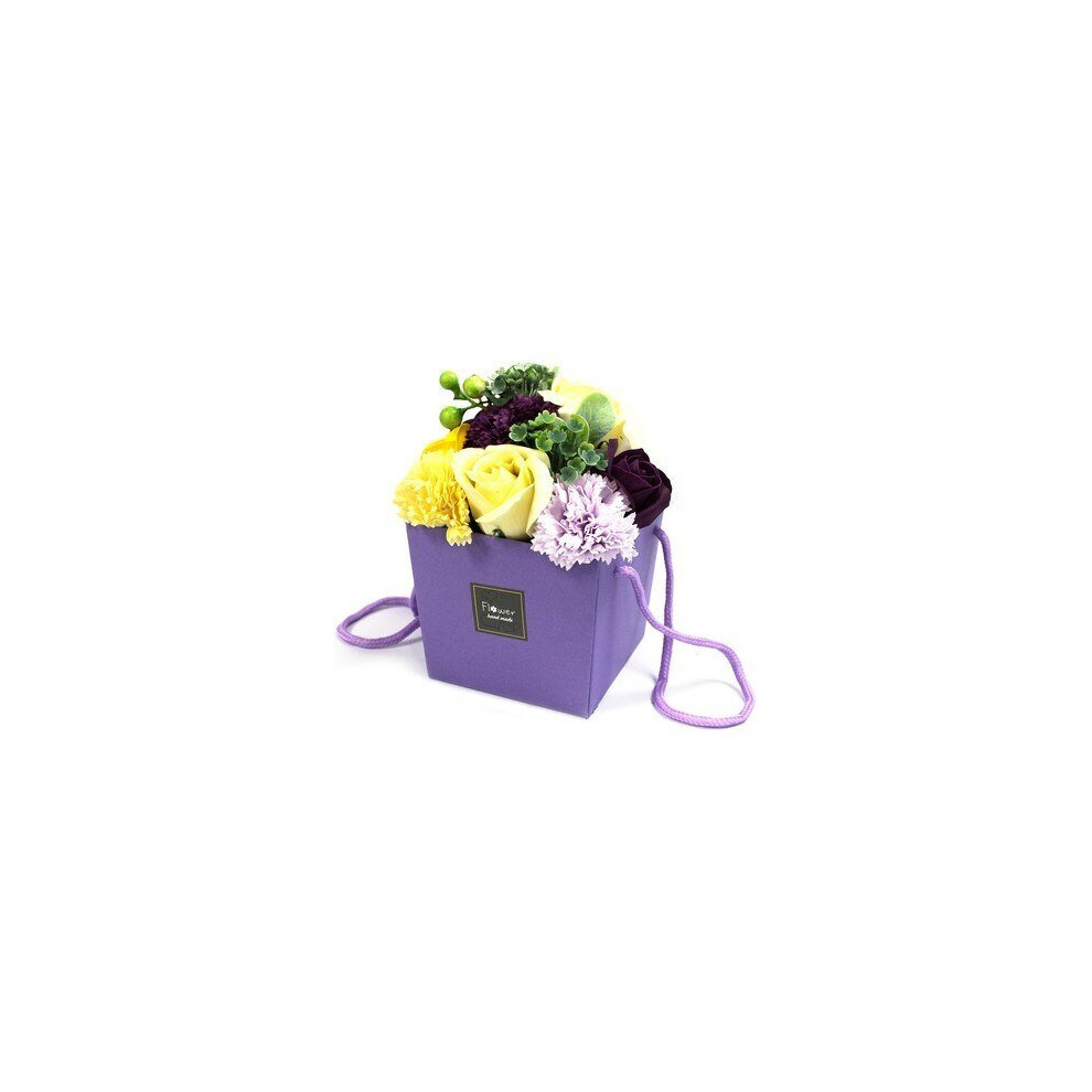Ancient Wisdom Purple Soap Flower Bouquet - Flower Garden