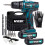 MYLEK Mylek 18V Cordless Drill Set Kit with 2 Li-Ion Batteries 1
