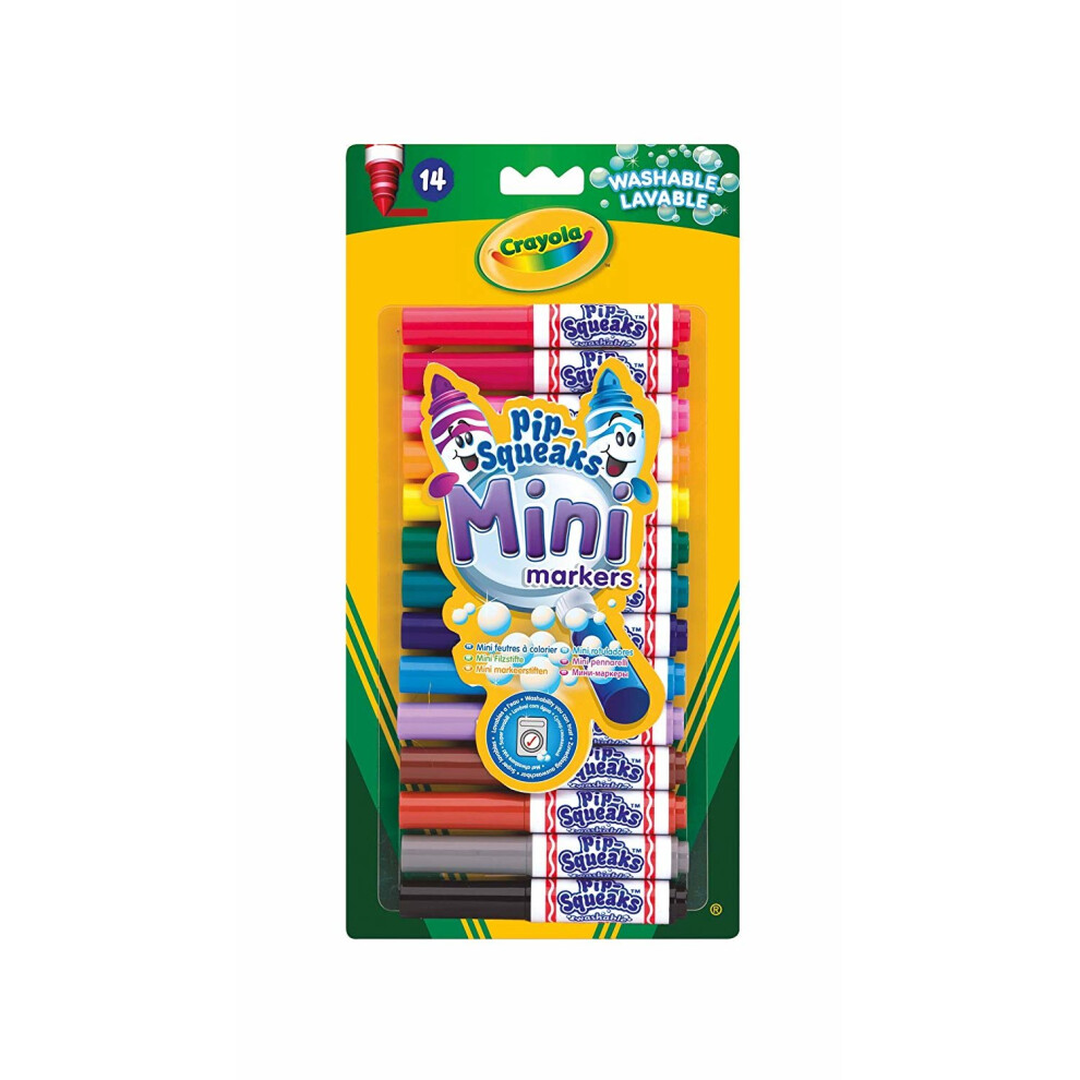 Crayola Crayola Pipe Squeaks Mini Markers (Pack of 14)