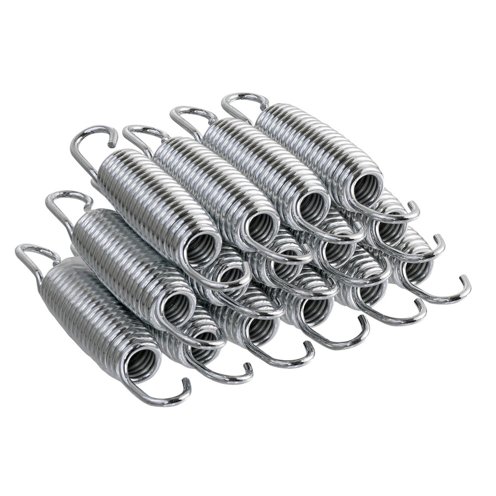 Trampoline Springs 14cm / 5.5 Inch - Set of 15 Trampoline Replacement Springs - Heavy-Duty Galvanised, Metal Rust Resistant & Long-lasting Springs