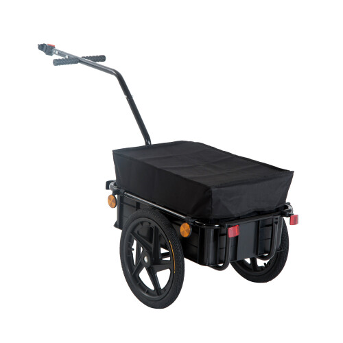 Homcom HOMCOM Foldable Bicycle Cargo Trailer With Waterproof Cover – 70L 2