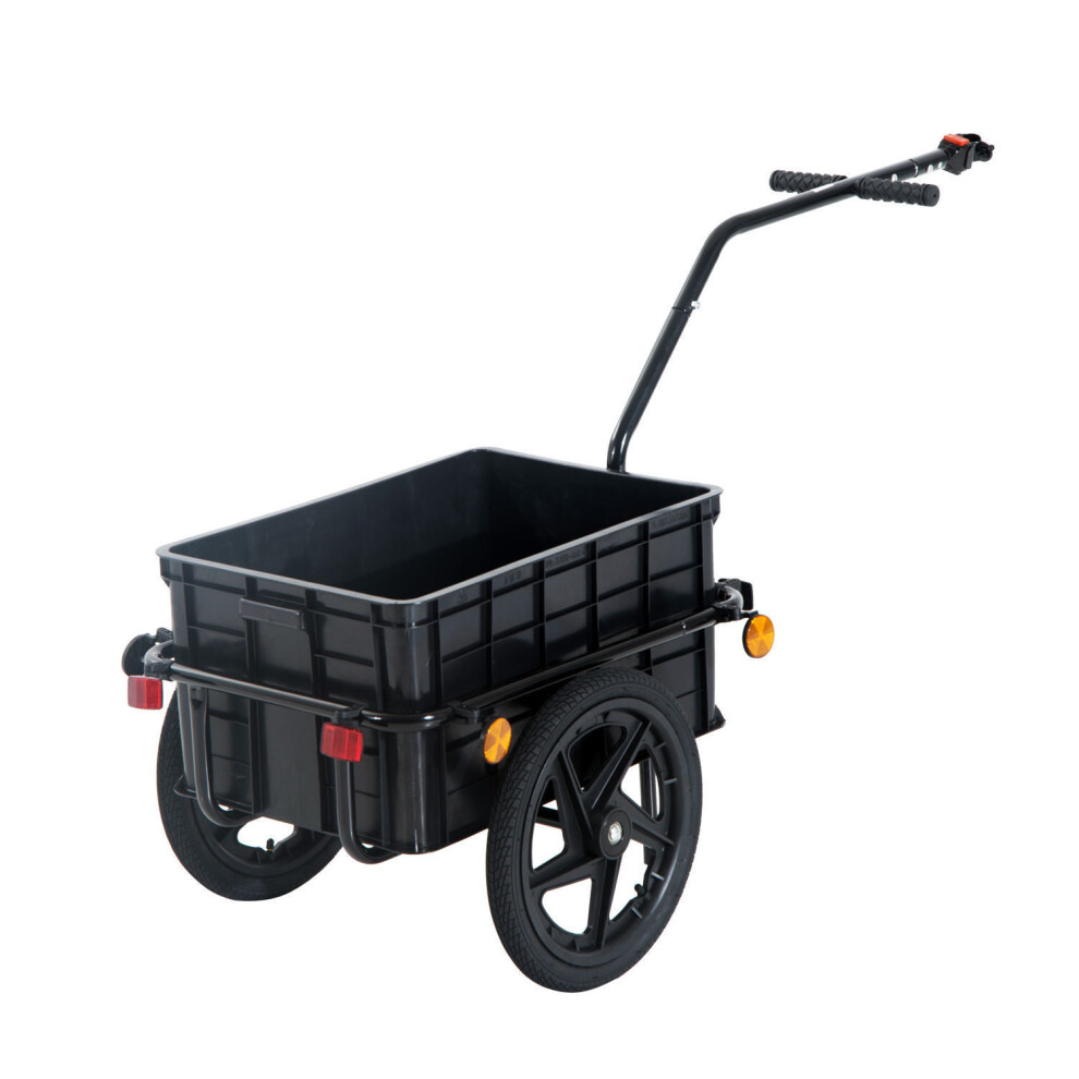 Homcom Foldable Bicycle Cargo Trailer With Waterproof Cover – 70L