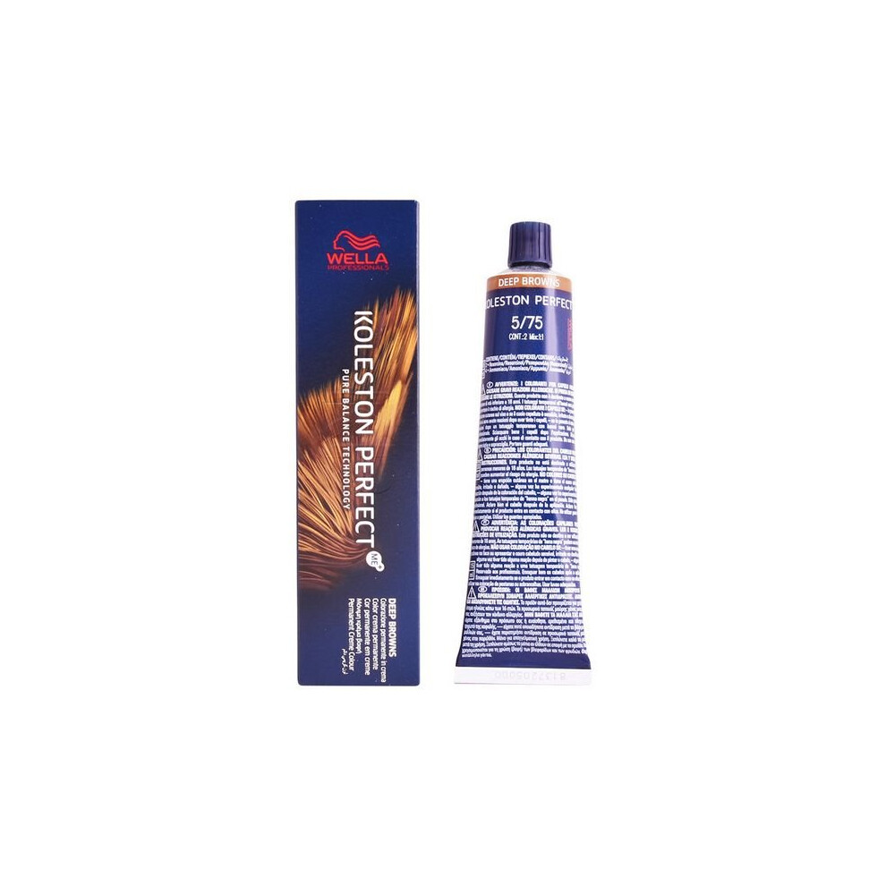 Permanent Dye Koleston Perfect Wella Nº 4.77 (60 ml)