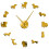 (Gold, 47 inch) DIY Dachshund Giant Frameless Clock Wall Art | Large Wall Clock 1