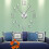 (Silver, 37 inch) Roman Numerals With Musical Notes Giant Luxury Wall Clock 7