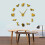 (Gold, 47 inch) DIY Dachshund Giant Frameless Clock Wall Art | Large Wall Clock 4