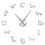 (Silver, 37 inch) DIY Dachshund Giant Frameless Clock Wall Art | Large Wall Clock 1
