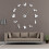 (Gold, 47 inch) DIY Dachshund Giant Frameless Clock Wall Art | Large Wall Clock 2
