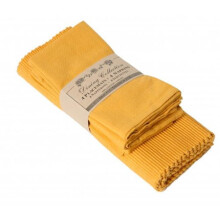 Mr. MJs Trading AG-05312 4 Placemats Plus 4 Napkins Set, Golden Yellow
