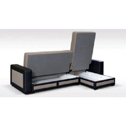 Tina Corner Sofa Bed Grey/Black 2