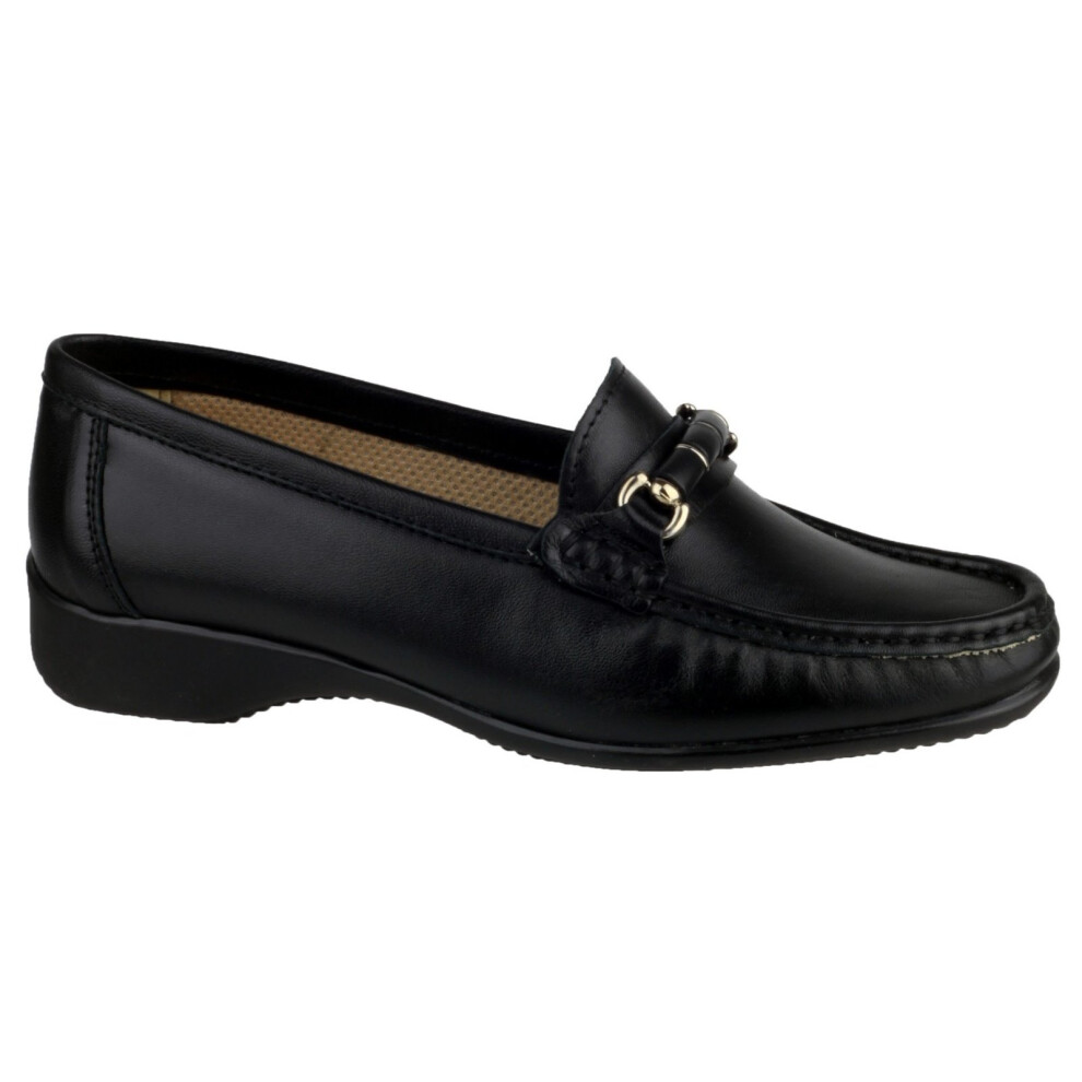 (36 EUR, Black) Cotswold Barrington Ladies Loafer Slip On Shoes