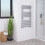 PlumbGalaxy Juva 950 x 500mm Chrome Flat Panel Heated Towel Rail 1