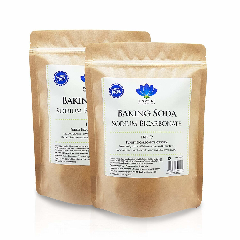 Sodium Bicarbonate - 2kg (2 X 1kg Packet) - Baking Soda