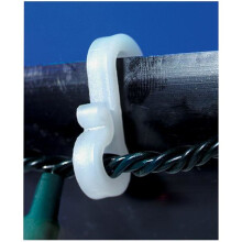 36x Gutter Hooks Clips Outdoor Christmas Xmas Icicle Fairy Lights Plastic White
