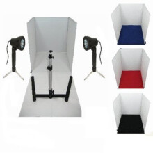 Ex-Pro 40cm 15" LED Photo Studio Light Tent Kit Lighting Tripod Stand Softbox