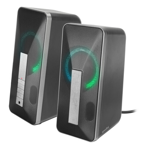 Enceintes stéréo - SPEEDLINK - Lavel - Bluetooth - Rétroéclairage multicolore - USB &amp; Jack 3,5 mm