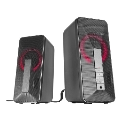 Enceintes stéréo - SPEEDLINK - Lavel - Bluetooth - Rétroéclairage multicolore - USB &amp; Jack 3,5 mm 1