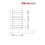 WarmeHaus Juva 800 x 450mm Chrome Flat Panel Heated Towel Rail 6