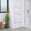 PlumbGalaxy Juva 1200 x 450mm White Flat Panel Heated Towel Rail 1