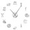 (Silver, 37 inch) Tailor Shop DIY Giant Wall Clock 1