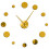 (Gold, 47 inch) Round Mirror Large Wall Clock Simple Modern Design Frameless Giant Wall Clock 1