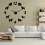 (Gold, 37 inch) Different Dog Breeds Large Wall Clock 4