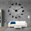(Silver, 37 inch) Bull Terrier Dog Wall Art DIY Wall Clock 3