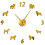 (Gold, 37 inch) Different Dog Breeds Large Wall Clock 1