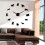 (Silver, 37 inch) Bull Terrier Dog Wall Art DIY Wall Clock 4