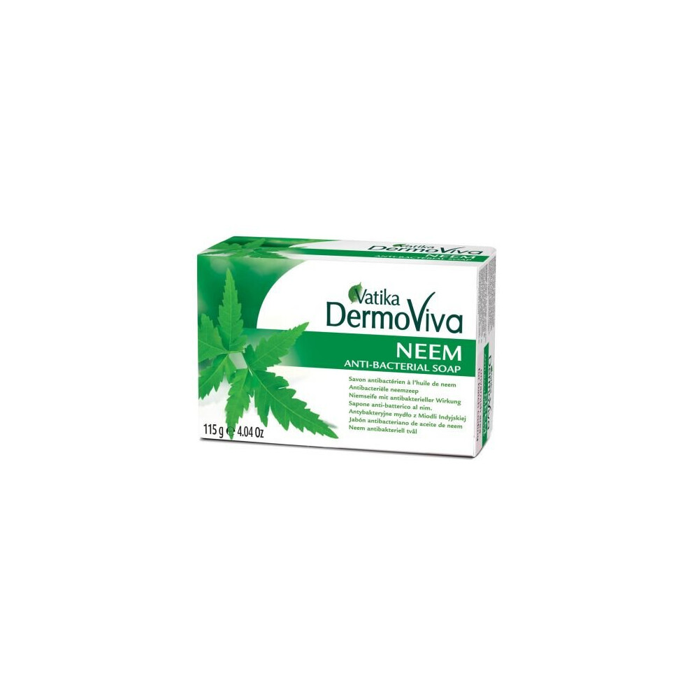 (Neem) Dabur Vatika Dermoviva Soap 115g - Black Seed, Olive, Neem, Almond & Sandalwood